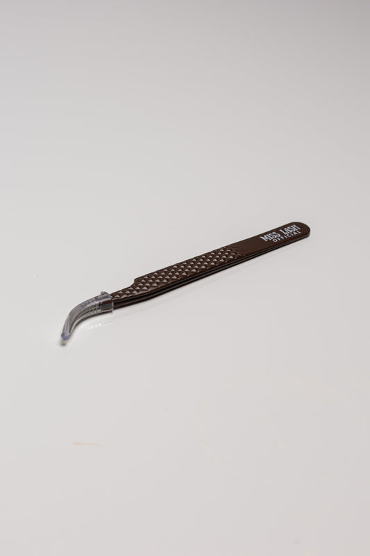 Curved Isolation Fiber Tip Tweezers